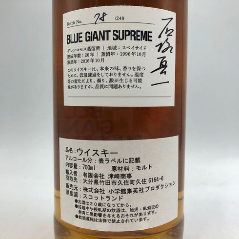 グレンロセス 20年 ブルー ジャイアント シュプリームラベル 700ml 47.5% Glenrothes スコッチウイスキー【M4】