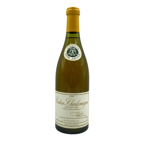 ルイ ラトゥール コルトン シャルルマーニュ グランクリュ 1988 750ml 14% Louis Latour Corton-Charlemagne Grand Cru 白ワイン【U4】