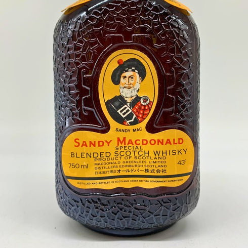 サンデイ マクドナルド ウイスキー特級 750ml 43% Sandy Macdonald スコッチウイスキー【D4】