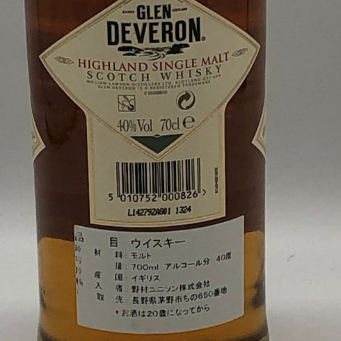 グレン デヴェロン 10年 ハイランドシングルモルト 700ml 40% GLEN DEVERON スコッチウイスキー【J4】