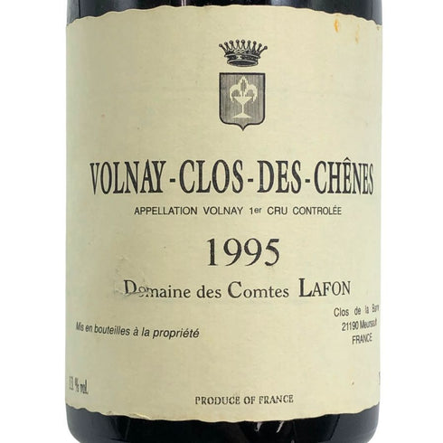 ドメーヌ デ コント ラ フォン ヴォルネイ クロ デ シェーヌ プルミエクリュ 1995 750ml 13% Domaine des Comtes Lafon Volnay Clos des Chenes 1er Cru ブルゴーニュワイン【H3】