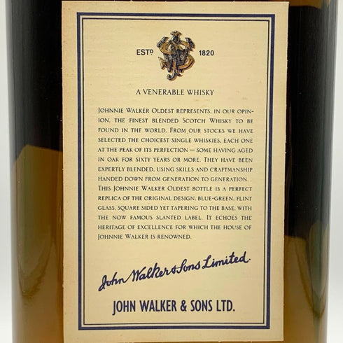 ジョニーウォーカー オールデスト ブルーラベル 750ml 43% Johnnie Walker Oldest スコッチウイスキー【O2】