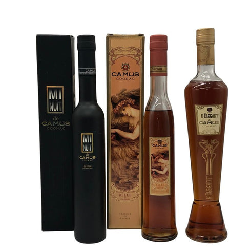 【カミュ 3本セット】カミュ ミニュイ 350ml 40% & カミュ エレガント 500ml 40% & カミュ ベル ド カミュ 350ml 40% CAMUS コニャック【20】