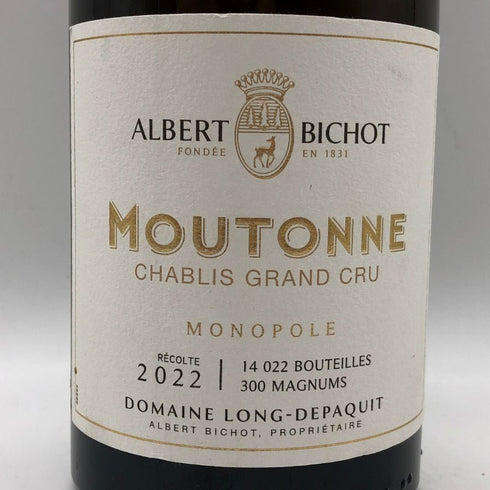 アルベール ビショー ロン デパキ ムートンヌ シャブリ グランクリュ 2022 750ml 13% ALBERT BICHOT 白ワイン【K1】