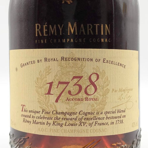 レミーマルタン 1738 アコードロイヤル フィーヌシャンパーニュ 700ml REMY MARTIN ブランデー【E】
