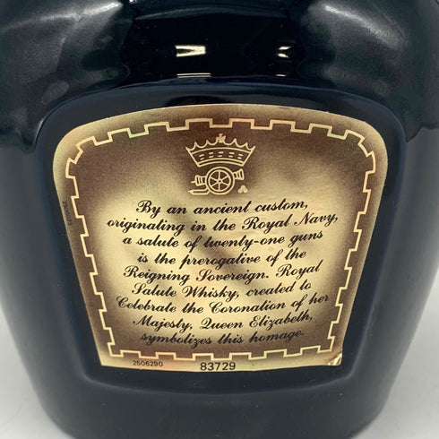 シーバス ブラザーズ ロイヤルサルート 21年 青陶器 1000ml 40% CHIVAS BROTHERS ROYAL SALUTE スコッチウイスキー1723g【I1】