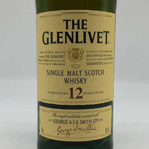 グレンリベット 12年 旧ボトル 700ml 40% THE GLENLIVET スコッチウイスキー【W0】