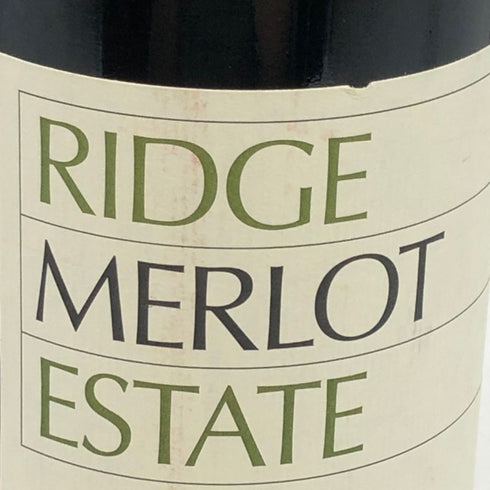 リッジ メルロ エステート 2012 750ml 13.5% RIDGE MERLOT ESTATE カリフォルニアワイン【M1】