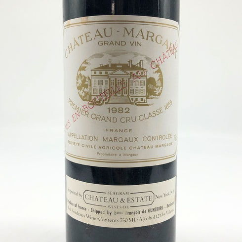 シャトー マルゴー 1982 750ml 12% CHATEAU MARGAUX ボルドーワイン【AFA15】