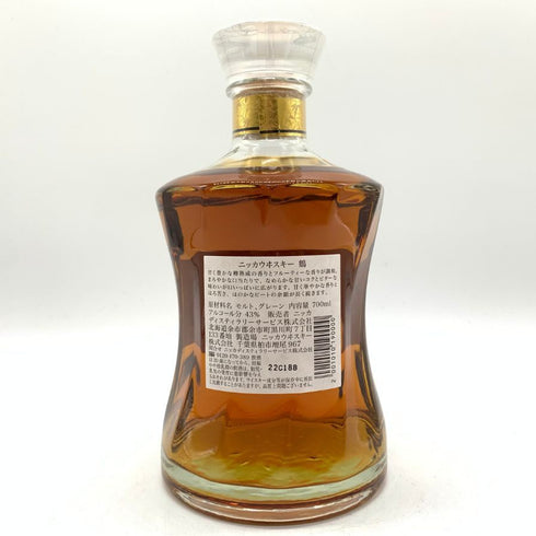 東京都限定◆ニッカ ウイスキー 鶴 スリムボトル 700ml 43% NIKKA WHISKY 【N4】