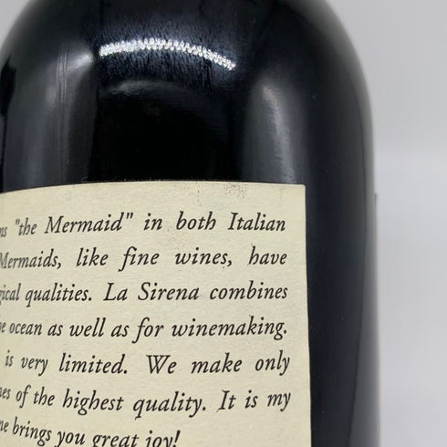 ラ シレーナ カベルネ ソーヴィニヨン ナパ ヴァレー 2001 750ml 14.3% La Sirena Cabernet Sauvignon Napa Valley カリフォルニアワイン【B4】