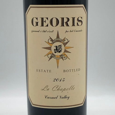 ジオリス カーメル ヴァレー ラ シャペル 2015 750ml 13.5% GEORIS カリフォルニアワイン【G3】