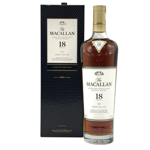 マッカラン 18年 シェリーオークカスク 2021 700ml 43% The MACALLAN スコッチウイスキー【G3】