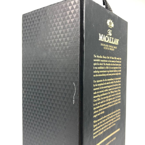 ザ マッカラン 18年 シェリーオーク 空き箱 化粧箱 カートン The MACALLAN【B3】