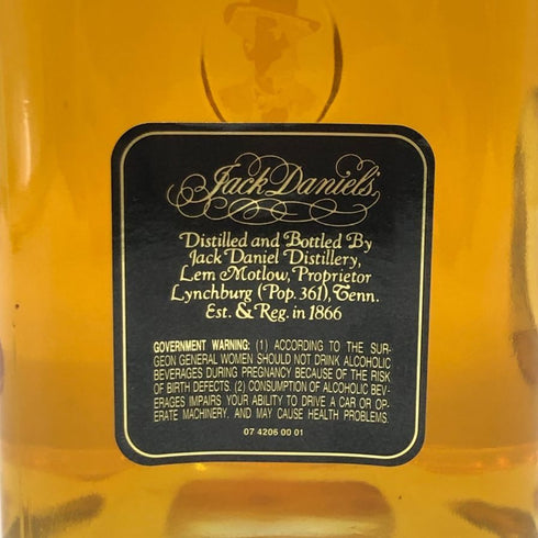 ジャックダニエル 125周年記念ボトル デキャンタ 1000ml 43% JACK DANIELS アメリカウイスキー【B1】