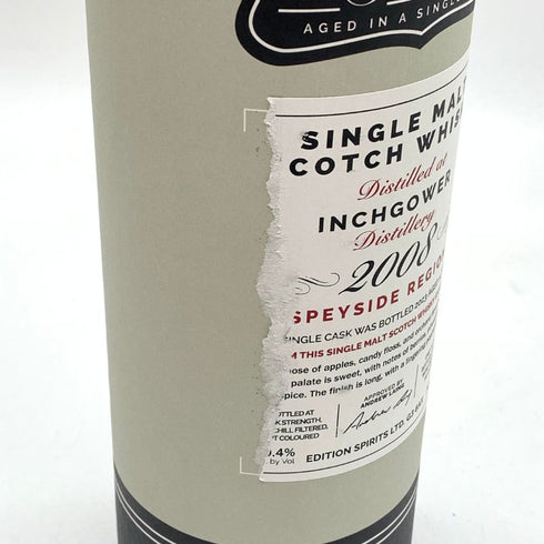 インチガワー 14年 2008 700ml 60.4% INCHGOWER 【A4】