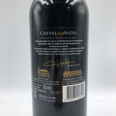 シュヴァル デ アンデス 2012 750ml 15% CHEVAL DES ANDES 赤ワイン【S2】