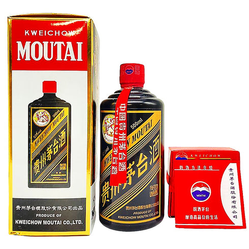 貴州茅台酒 マオタイ酒 天女ラベル 黒陶器ボトル 2016 500ml 53% MOUTAI KWEICHOW 937g【Z1】