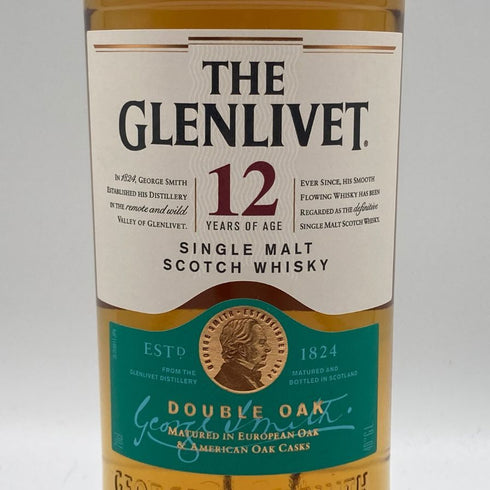 グレンリベット 12年 ダブルオーク シングルモルト 700ml 40% THE GLENLIVET DOUBLE OAK 傷ありor箱なし スコッチウイスキー【A】