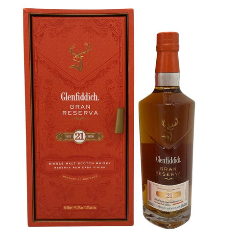 グレンフィディック 21年 グランレゼルヴァ ラムカスクフィニッシュ 700ml 40% Glenfiddich スコッチウイスキー【K4】