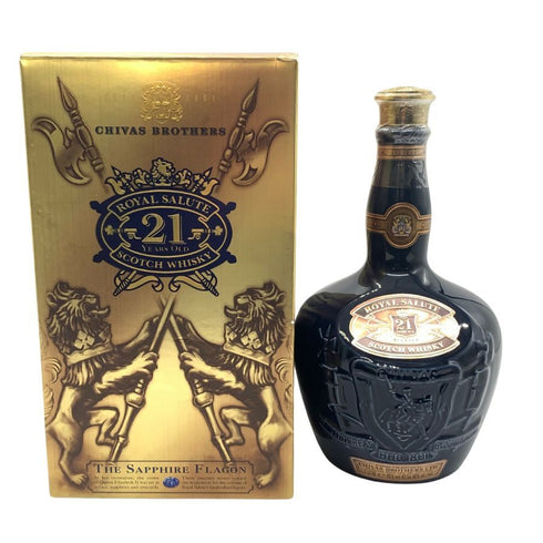 シーバス ブラザーズ ロイヤルサルート 21年 青陶器 1000ml 40% CHIVAS BROTHERS ROYAL SALUTE スコッチウイスキー1806g【L1】