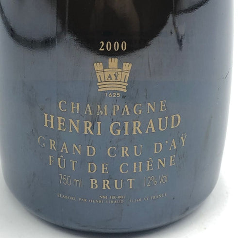 アンリ ジロー フュド シェーヌ 2000 750ml 12% 箱等無 HENRI GIRAUD シャンパン【F4】