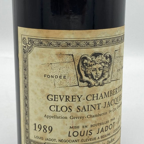 ルイ ジャド ジュヴレ シャンベルタン クロ サン ジャック 1989 750ml 13% LOUIS JADOT ブルゴーニュワイン【O1】