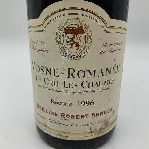 ドメーヌ ロベール アルヌー ヴォーヌ ロマネ レ ショーム プルミエクリュ 1996 Dom. Robert Arnoux Vosne Romanee 1er Cru Les Chaumes ブルゴーニュワイン【Q4】