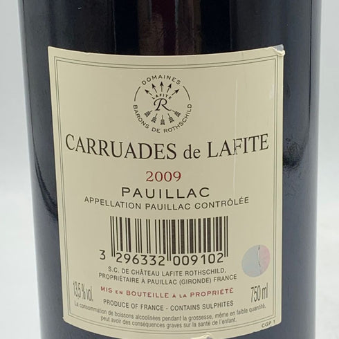 カリュアド ド ラフィット 2009 750ml 13.5% CARRUADES de LAFITE 【G2】