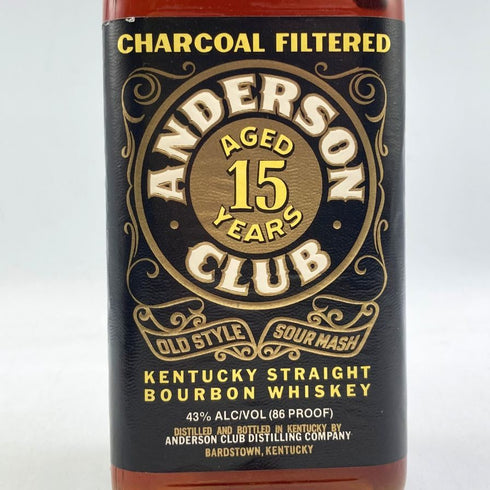アンダーソン クラブ 15年 750ml 43% ANDERSON CLUB バーボン【T4】
