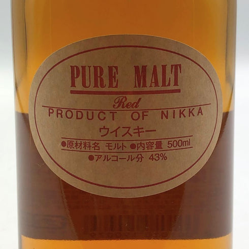 東京都限定◆ニッカウイスキー ピュアモルト 蒸留所限定 レッド 500ml 43% NIKKA WHISKY PURE MALT 【W】