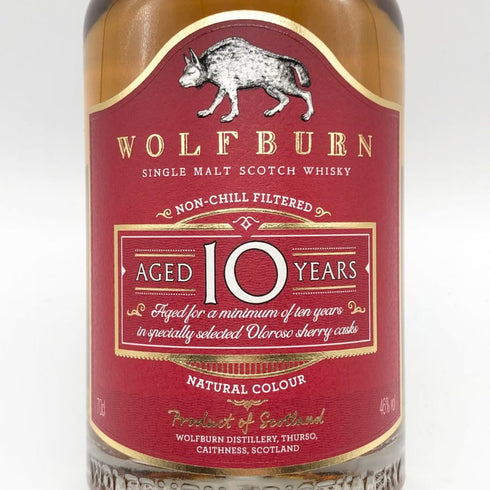 ウルフバーン 10年 シングルモルト 700ml 46% WOLFBURN スコッチウイスキー【L2】