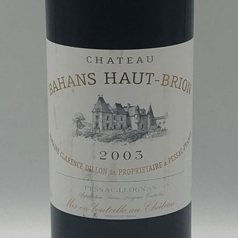 シャトー バーン オー ブリオン 2003 750ml 12.5% Chateau Bahans Haut-Brion ボルドーワイン【M2】