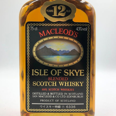 マクラウド アイル オブ スカイ 12年 750ml 43% MACLEODS ISLE OF SKYE スコッチウイスキー【D1】