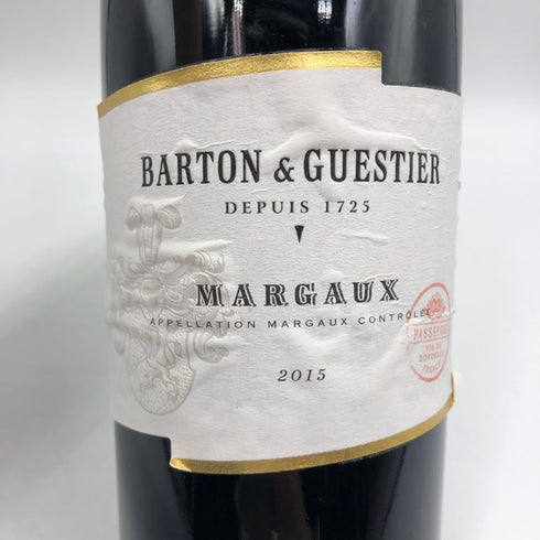 バルトン&ゲスティエ マルゴー 2015 750ml 13% Barton & Guestier ボルドーワイン【F4】