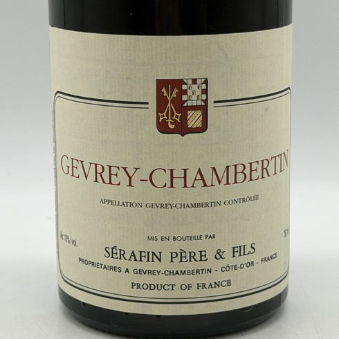 セラファン ペール エ フィス ジュヴレ シャンベルタン 2015 750ml 13% Serafin Pere et Fils Gevrey Chambertin ブルゴーニュワイン【B3】