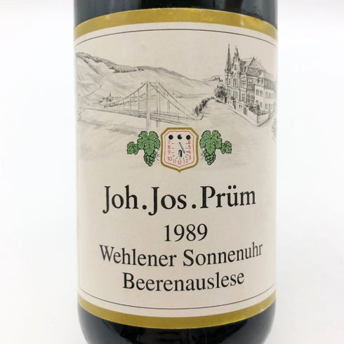 ヨハン ヨゼフ プリュムヴェレナー ゾンネンウーア ベーレン アウスレーゼ 1989 750ml 8% Joh Jos Prum Wehlener Sonnenuhr Beerenauslese 白ワイン【J】