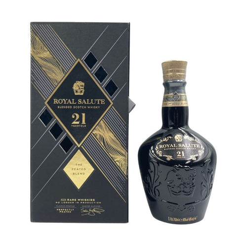 ロイヤルサルート 21年 ザ ピーテッド ブレンド 陶器ボトル 700ml 40% ROYAL SALUTE スコッチウイスキー【M2】