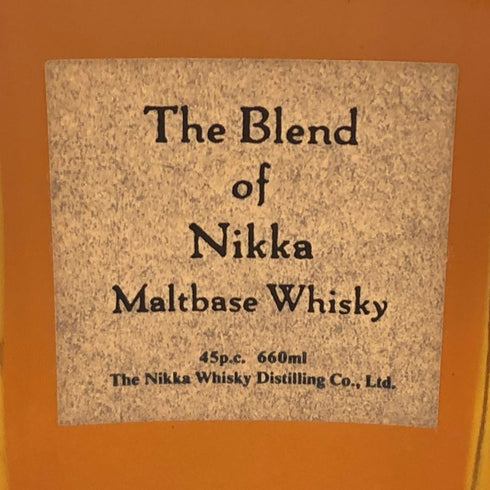 東京都限定◆ザ ブレンド オブ ニッカ モルトベース 特級 ウイスキー 660ml 45% The Blend of Nikka Maltbase Whisky 【A0】