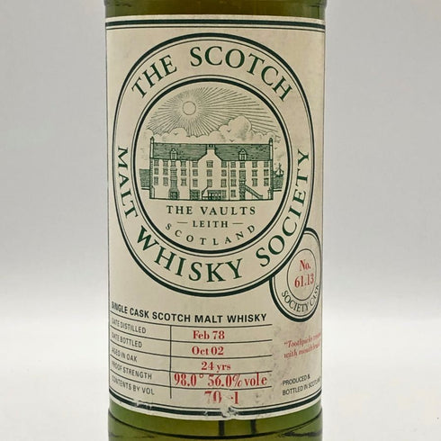 ブローラ 24年 1978 61.13 スコッチ モルト ウイスキー ソサエティ 700ml 56% BRORA SMWS スコッチウイスキー【A0】