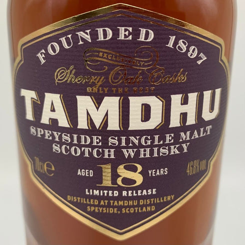 タムデュー 18年 スペイサイド 700ml 46.8% TAMDHU SPEYSIDE スコッチウイスキー【T】