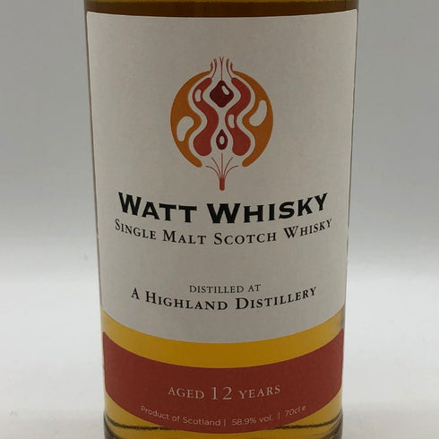 ワットウイスキー ハイランドシングルモルト 12年 2011 700ml 58.9% WATT WHISKY スコッチウイスキー【T1】