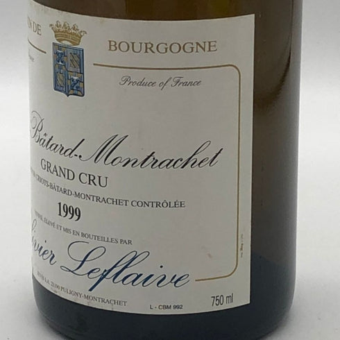 オリヴィエ ルフレーヴ クリオ バタール モンラッシェ グラン クリュ 1999 15% 750ml Olivier Leflaive Batard Motrachet Grand Cru 白ワイン【X4】