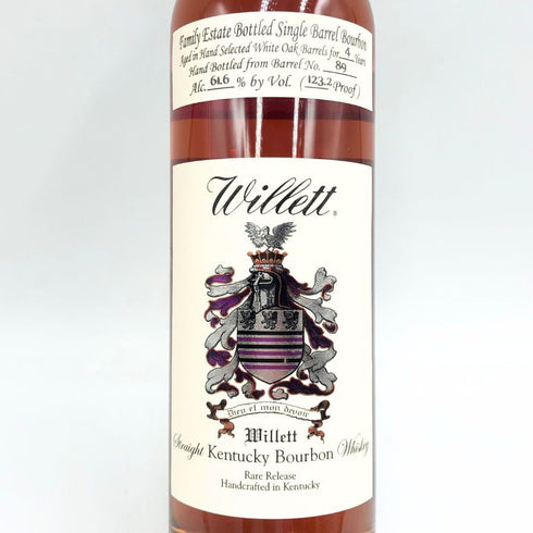 ウィレット ファミリー エステート 4年 シングルバレル 750ml 61.6% Willett Family Estate バーボン【M1】