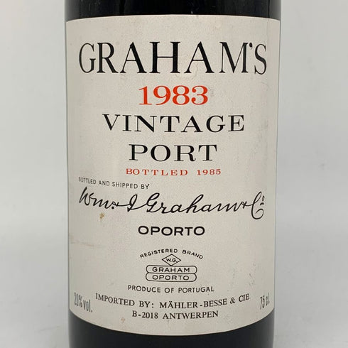 グラハム ヴィンテージ ポート 1983 750ml 20% GRAHAM`S VINTAGE PORT 赤ワイン【F】