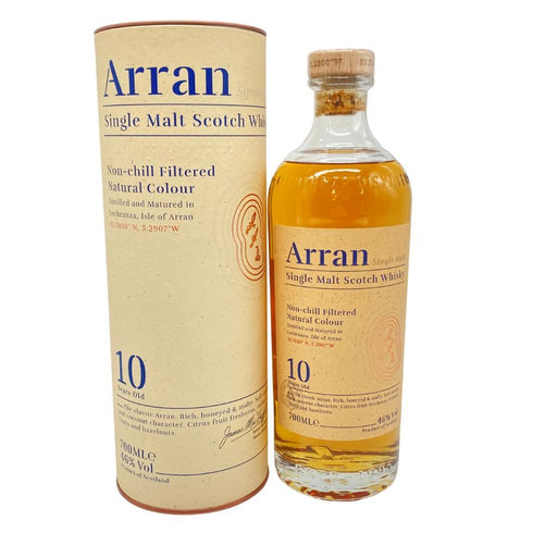 アラン 10年 ノンチルフィルタード 700ml 46% Arran スコッチウイスキー【Y1】