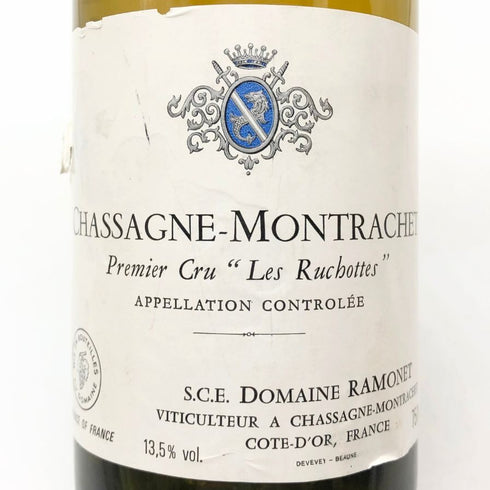 ラモネ シャサーニュ モンラッシェ プルミエ クリュ レ リュショット 1988 750ml 13.5% RAMONET Chassagne-Montrachet 1er Cru Les Ruchottes 白ワイン【M4】