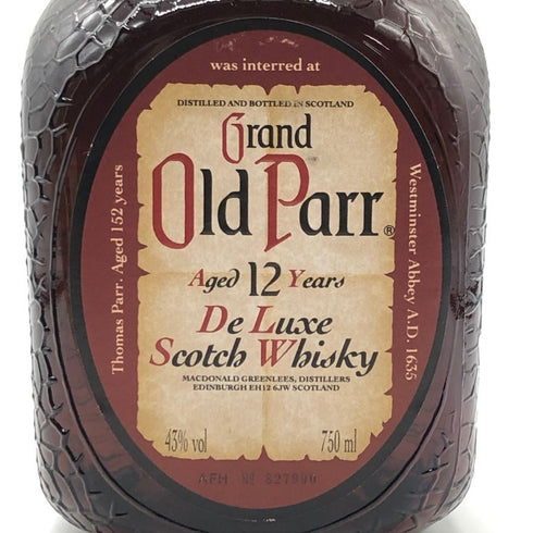 グランド オールドパー 12年 デラックス 750ml 43% Grand Old Parr De Luxe スコッチウイスキー【Q0】