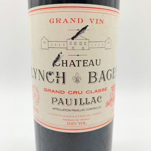 シャトー ランシュ バージュ 1995 750ml 13.0% CHATEAU LYNCH BAGES 【F2】