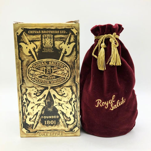 シーバス ブラザーズ ロイヤル サルート 21年 赤陶器 1000ml 40% CHIVAS BROTHERS ROYAL SALUTE スコッチウイスキー1689g【Q4】